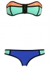 cipzáros pántnélküli divat bikini