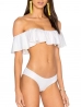 fehér fodros topos bikini
