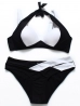 fekete fehér divat bikini
