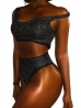 csillogó tangás bikini