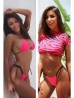 három részes neon bikini
