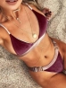 bársonyos trendi bikini