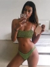 bordázott divat bikini