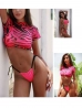 három részes neon bikini
