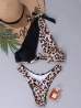 leopárdmintás és fekete bikini