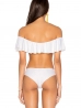 fehér fodros topos bikini