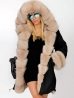 divatos műszőrmés női kabát