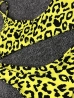 leopárdos tanga bikini