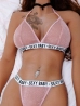 sexy baby áttetsző bikini
