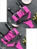 pink fekete feliratos tanga bikini