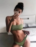 bordázott divat bikini