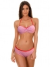 pántnélküli csíkos bikini