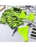 három részes neon bikini